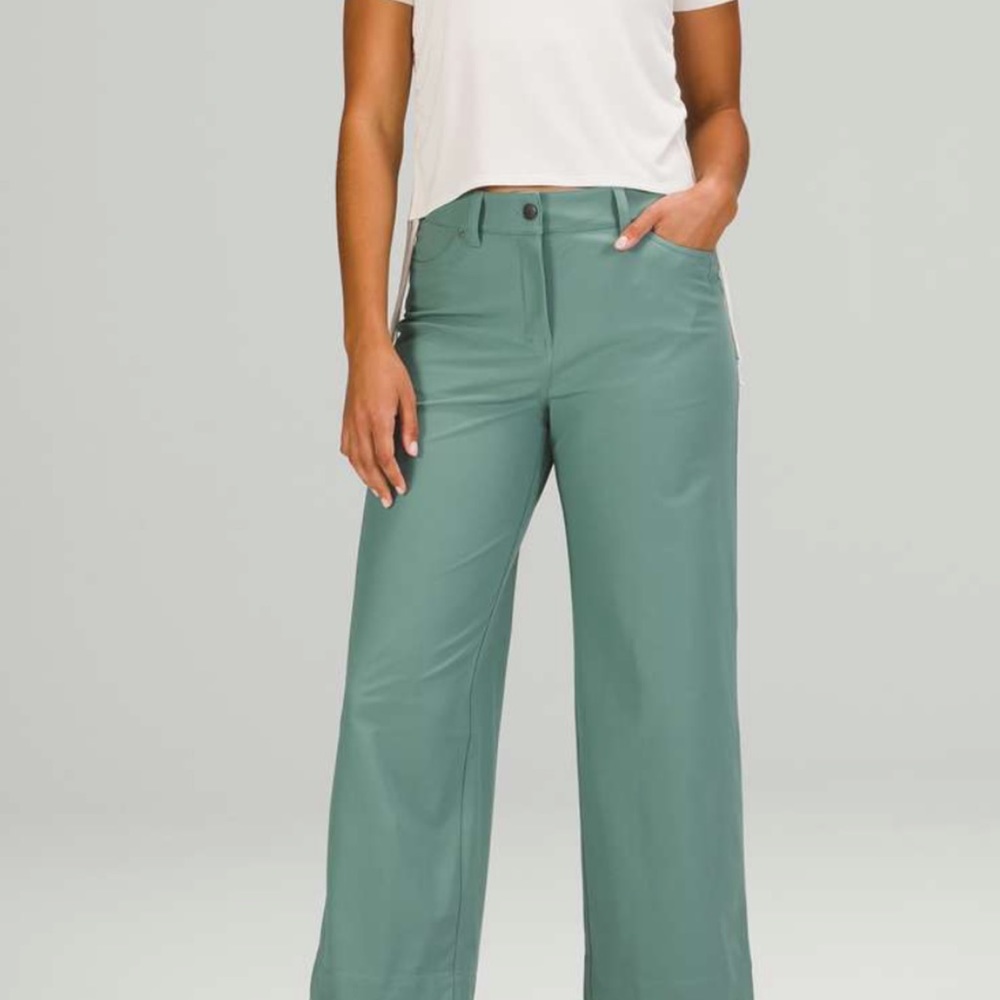 NWT Lululemon City Sleek Wide Leg Pants in Tidewater Teal